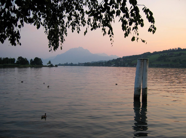 kussnacht coucher soleil